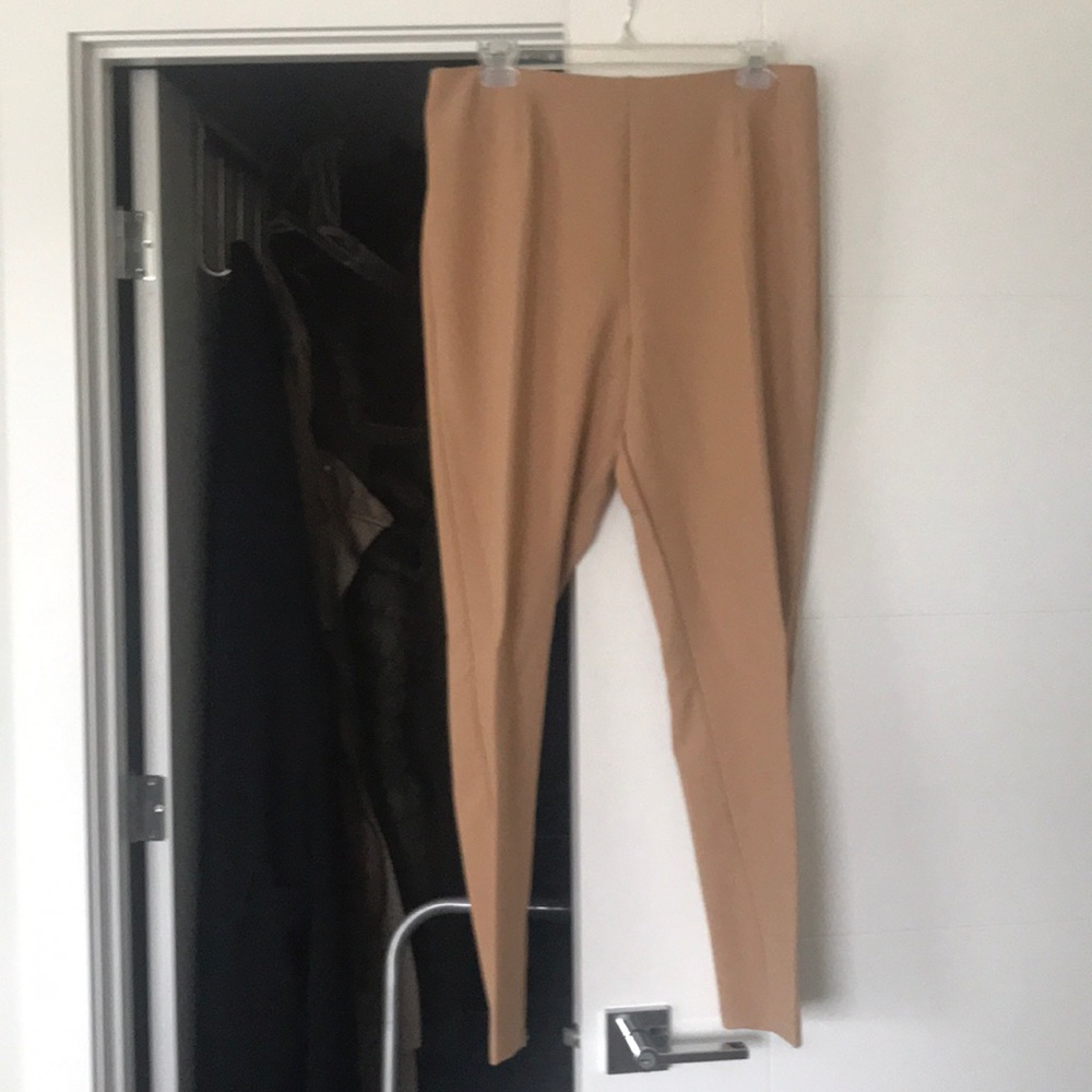 Missguided high-waisted camel pants